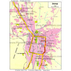 Urumqi Map
