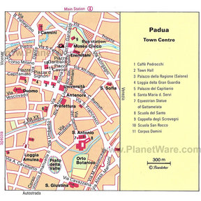 Tourist Map Of Padova Italy