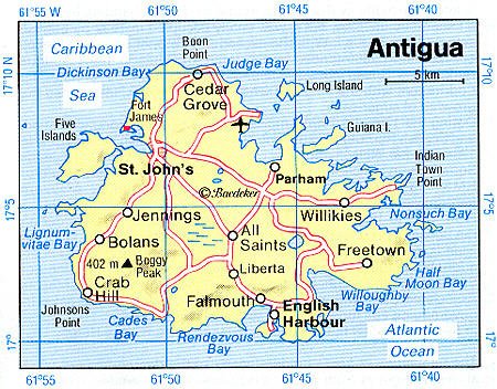 map of leeward islands. of the Leeward Islands and