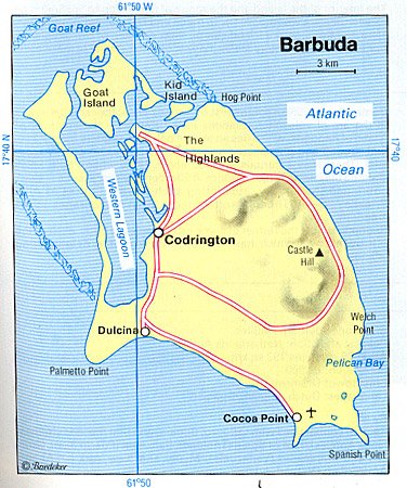 Barbuda Map