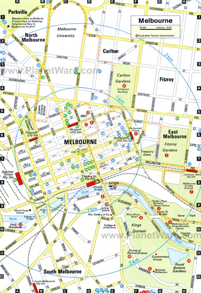 Melbourne Map