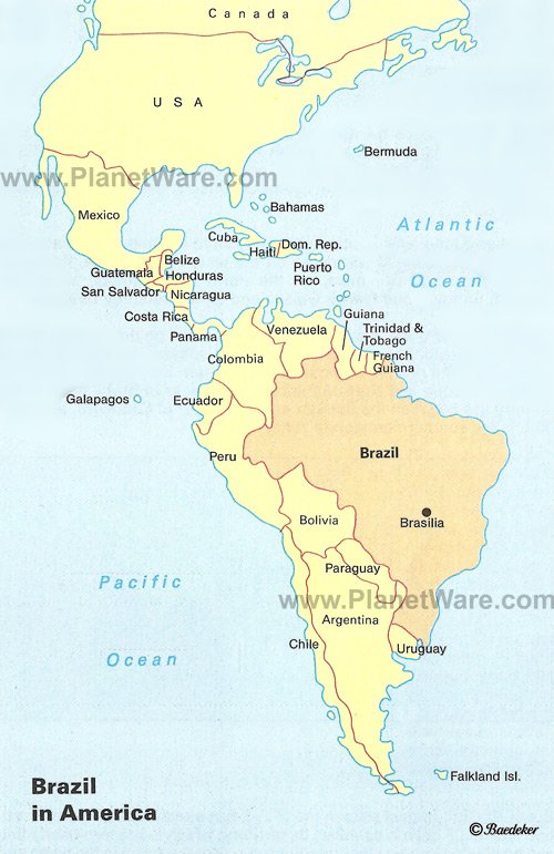 Brazil Location Map