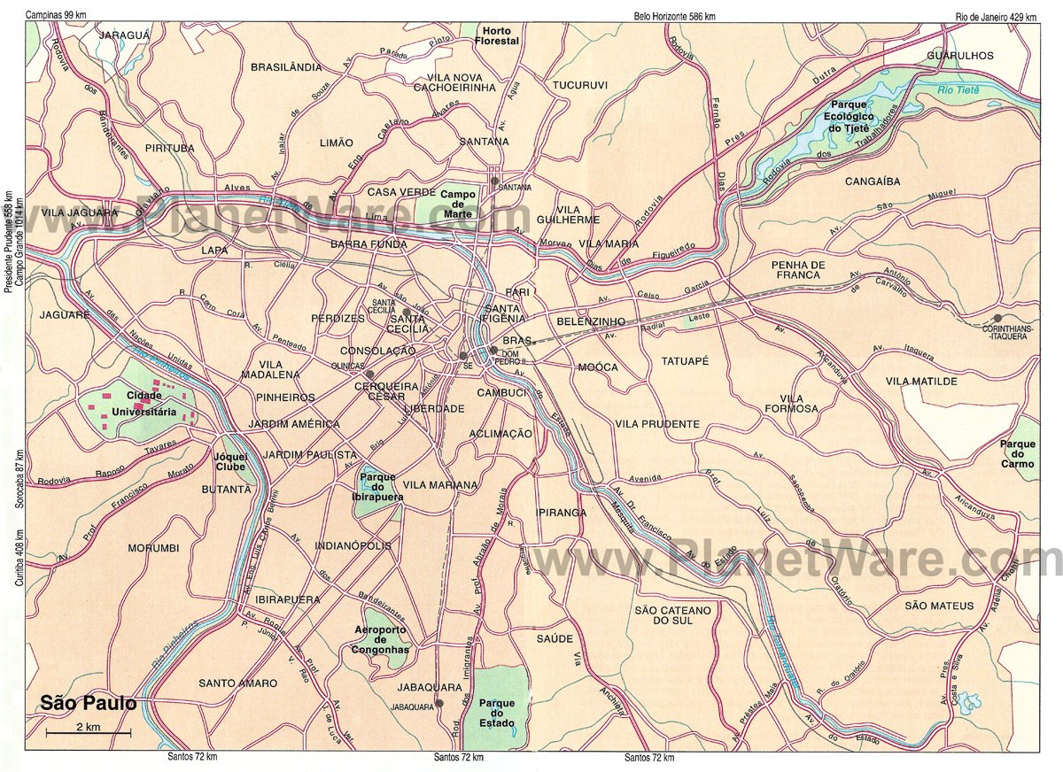 sao paulo map map of brazil states major citites planetware sao paulo map map of brazil states major citites planetware