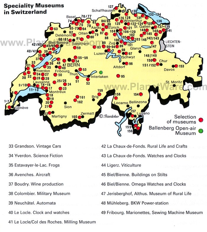 Switzerland Tourist Attractions Map Tourist Destination in the world