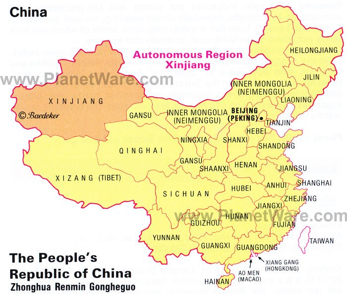 Map Xinjiang