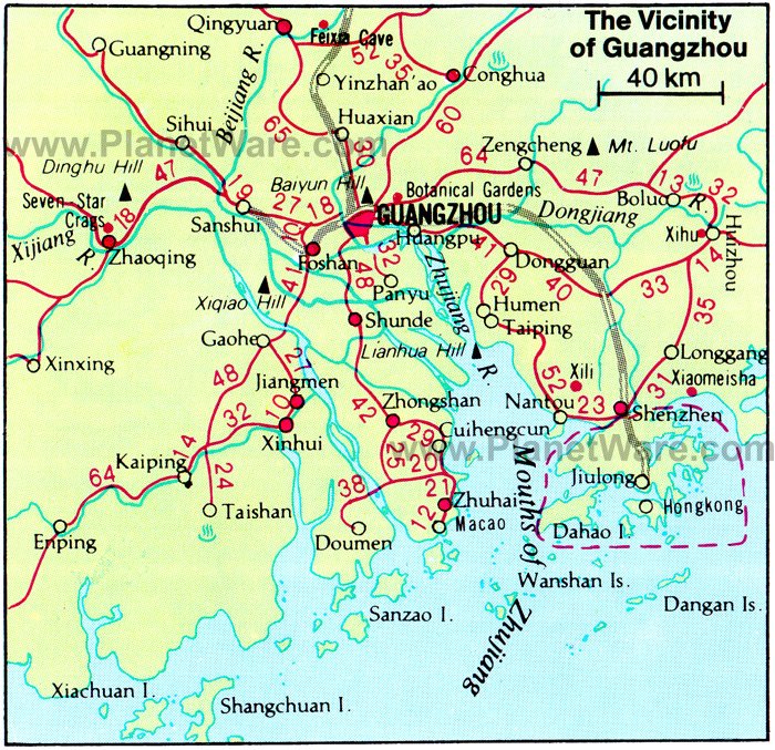 guangzhou map tourist attractions map of china neighbouring countries planetware guangzhou map tourist attractions map of china neighbouring countries planetware