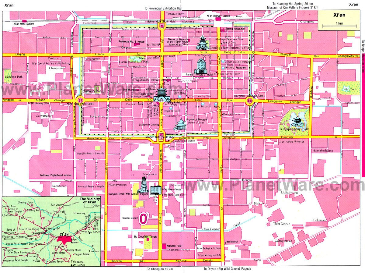 Map Xian