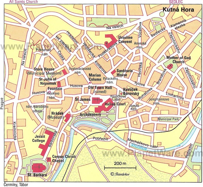 Kutna Hora Map 