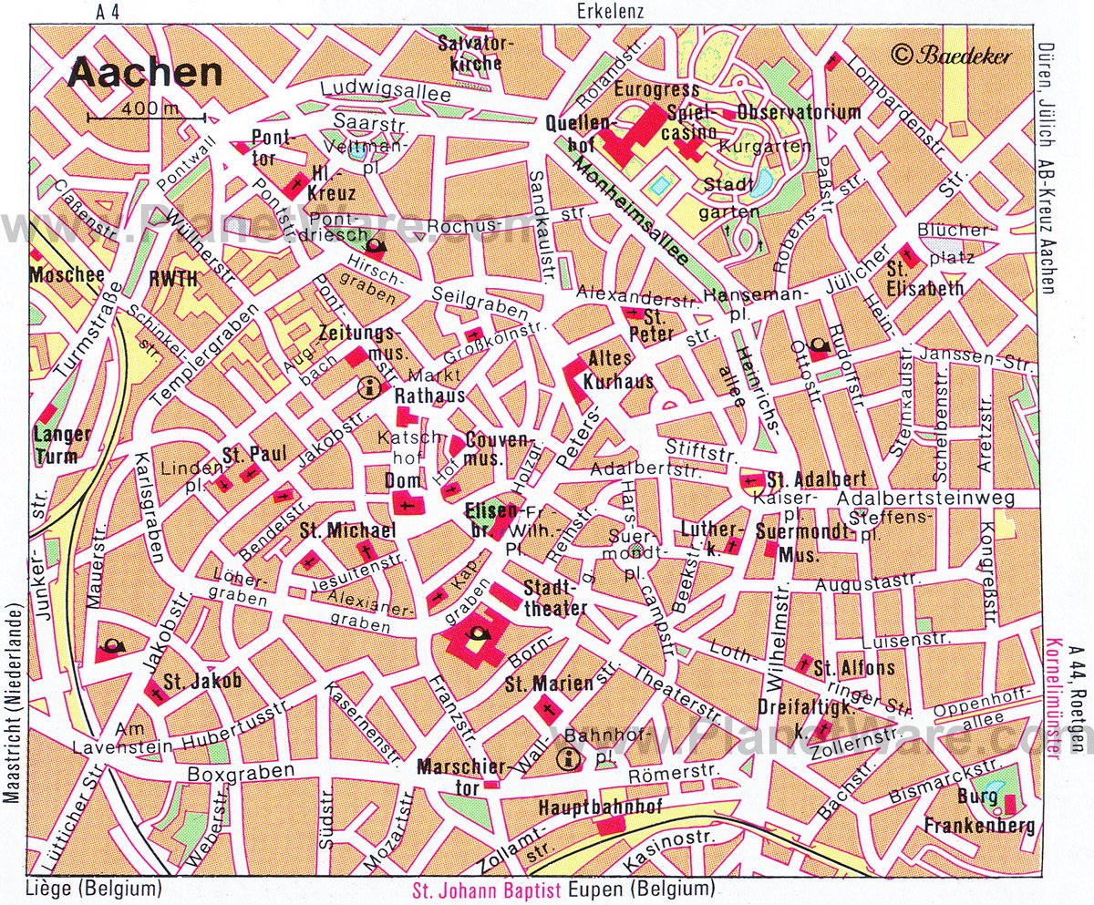 Aachen Germany Map