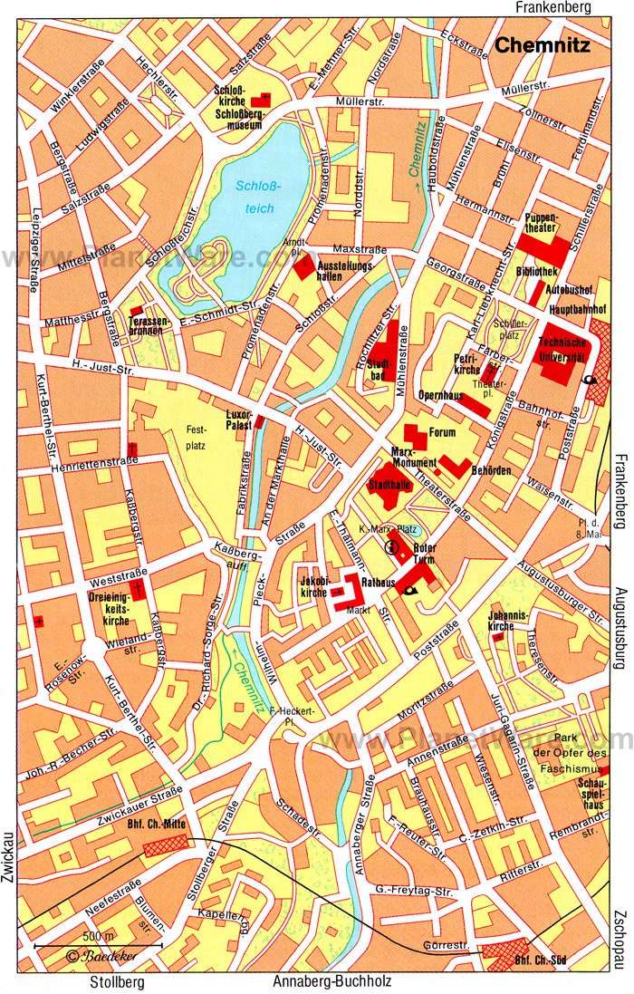 Chemnitz Germany Map