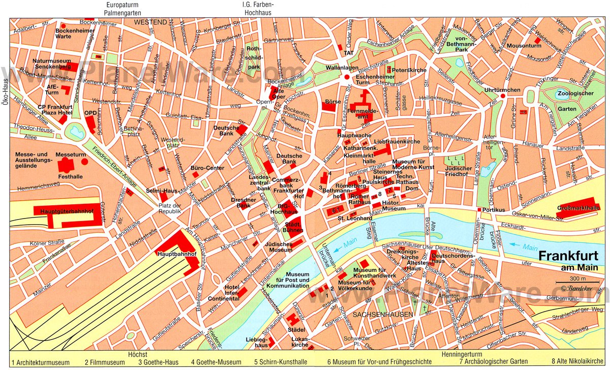 FRANKFURT MAP | maps321.com