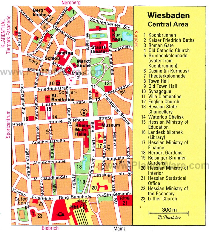 Wiesbaden Army Airfield Map