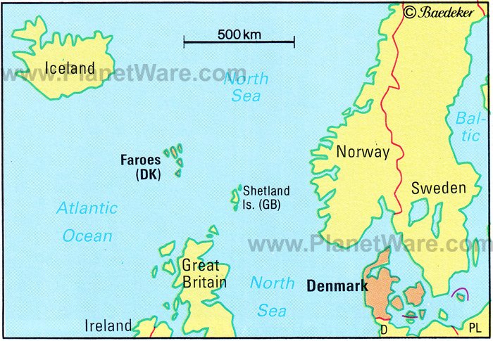 Denmark and Neighbouring Countries Map
