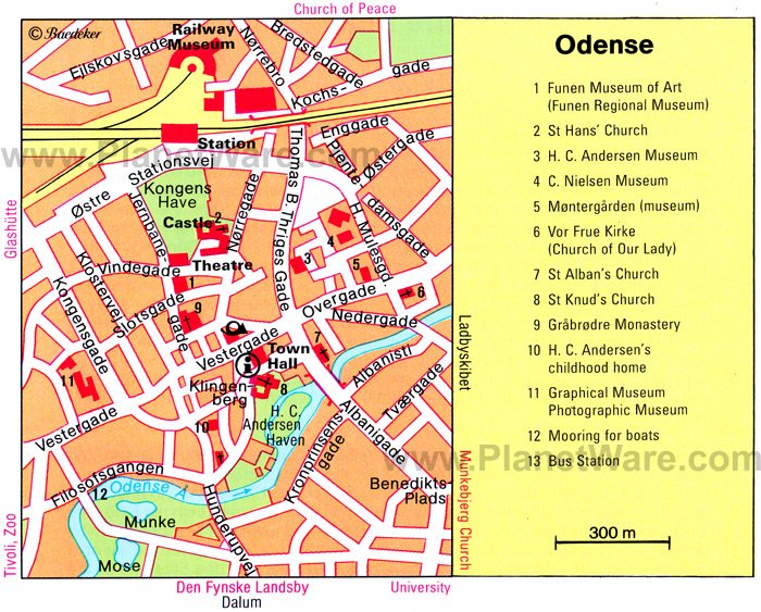 Denmark Map Odense