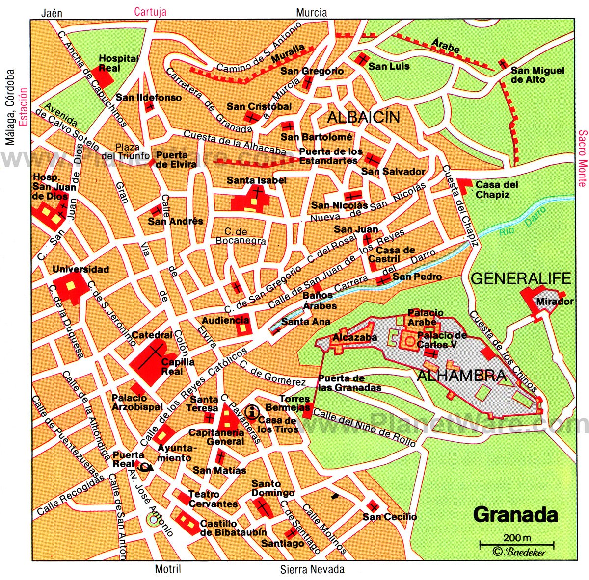 map of granada spain