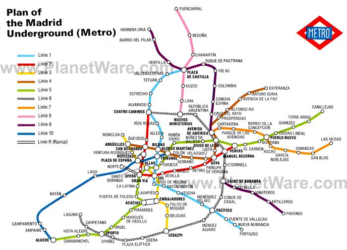 Madrid has an extensive Metro