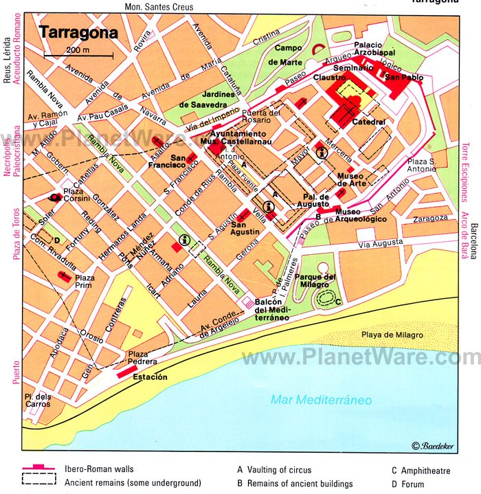 tarragona spain map