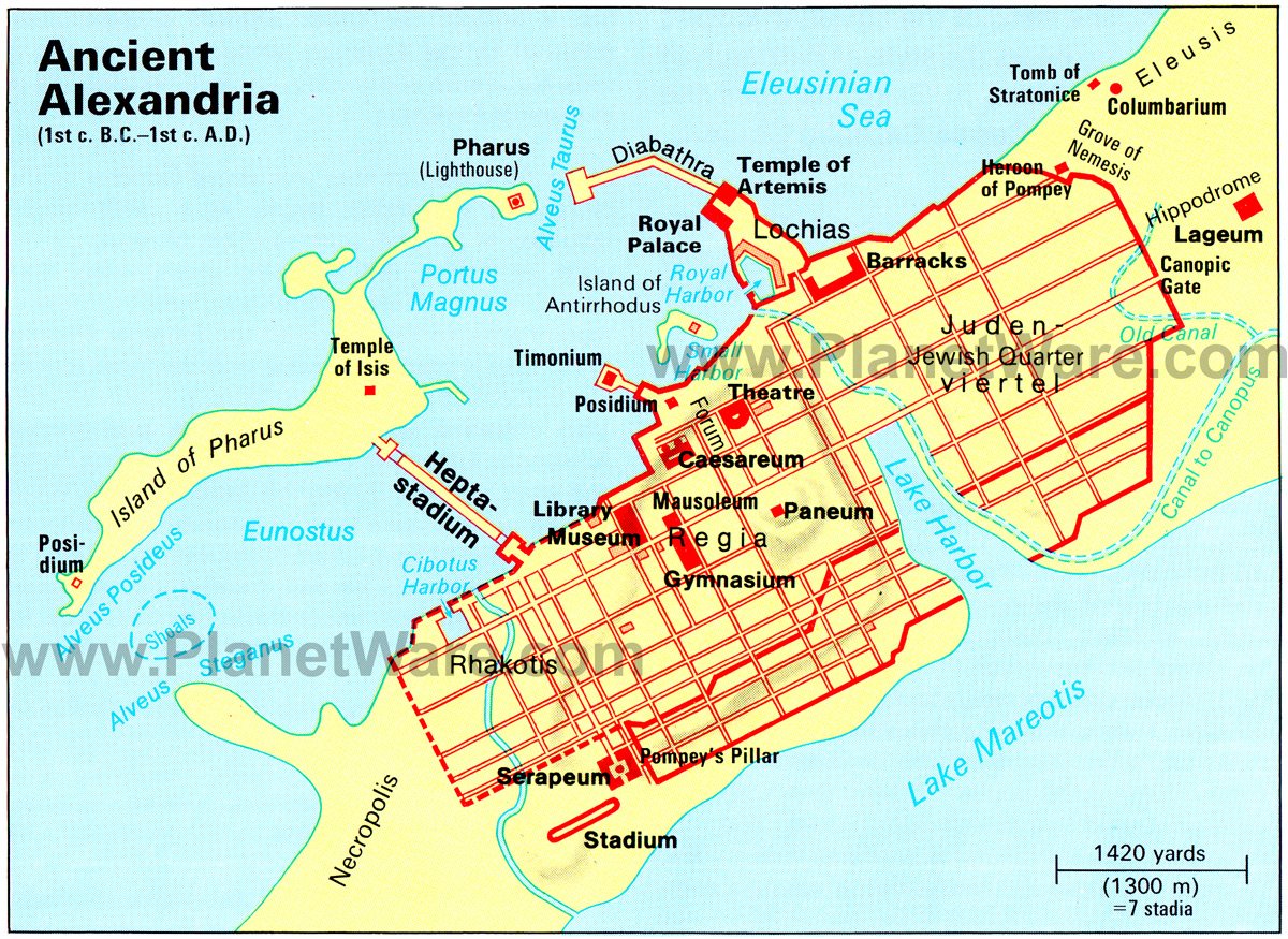 Ancient Alexandria Map 