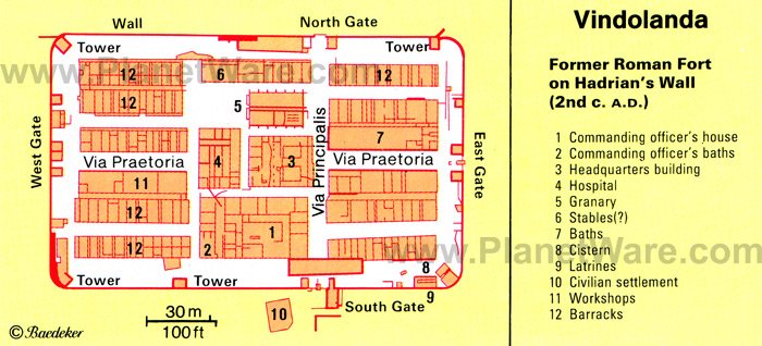 roman fort outline