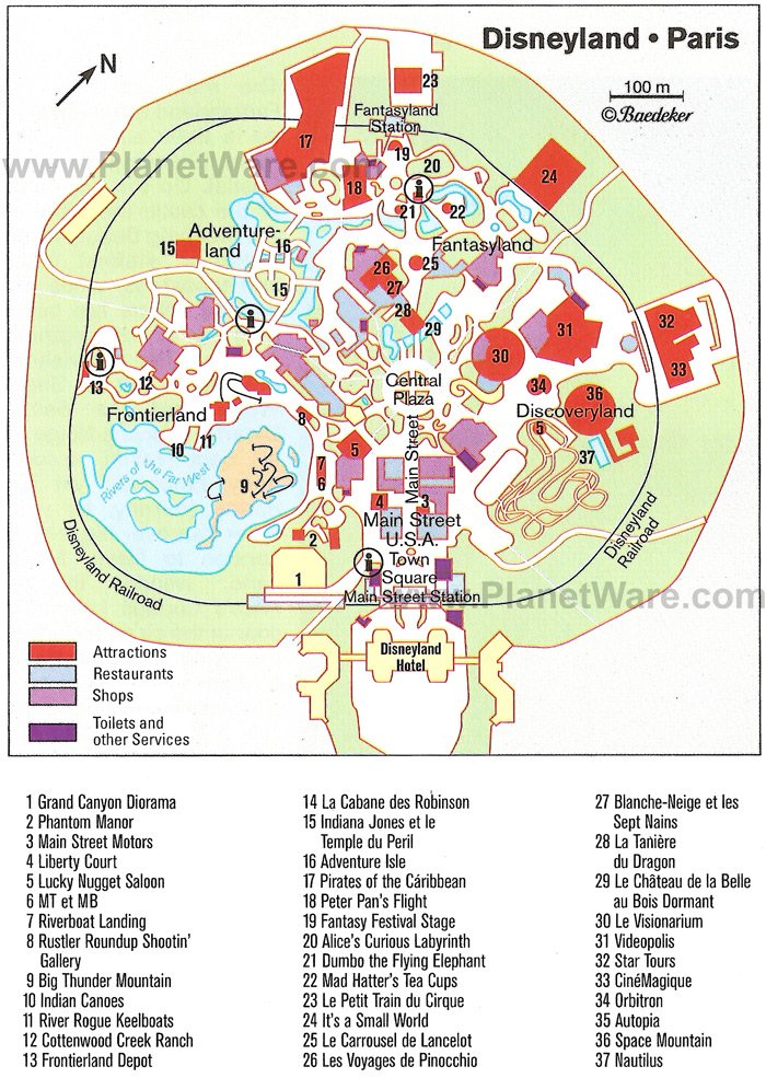 Disneyland Paris Map