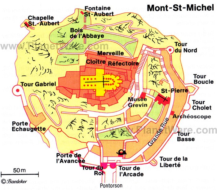 plan du mont st michel - Image