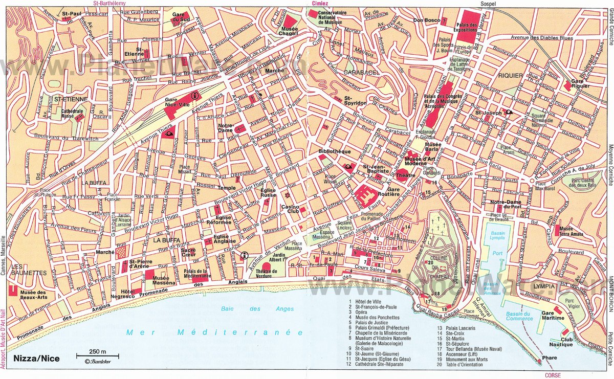 map of nice france