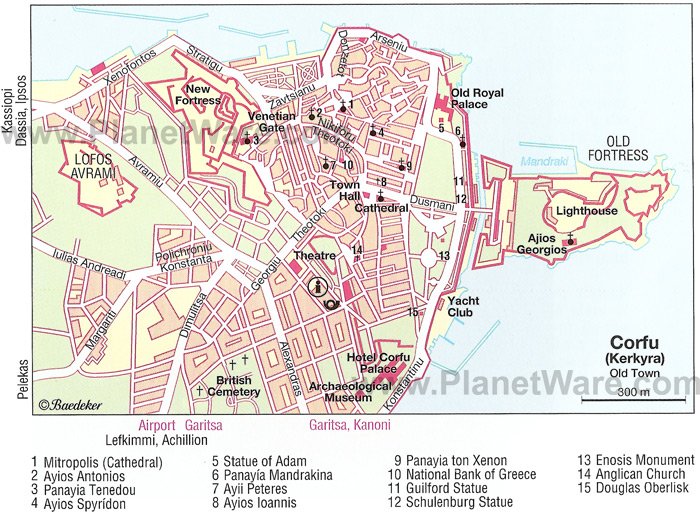 Rhodes Travel Map