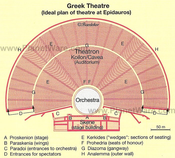 Greek Theatre Map Greek Theatre Map