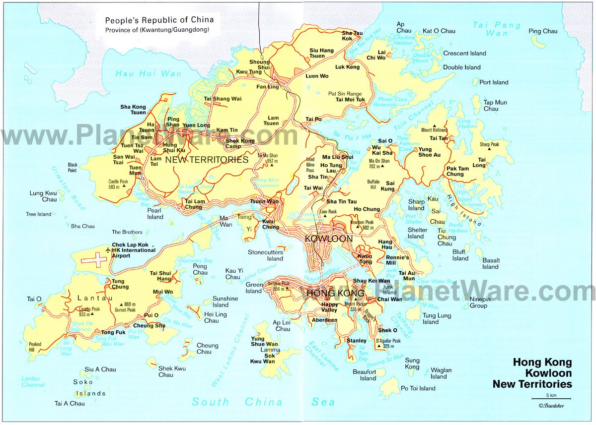 Hong Kong Nt Map