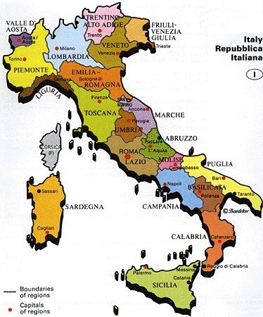 Map Pompeii Italy