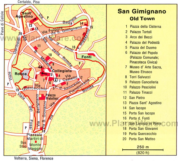 Parking San Gimignano -Toscana Italia - Foro Italia