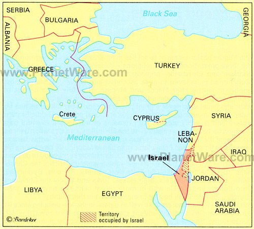 maps of egypt and israel. Israel is located on the