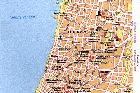 Tel Aviv-Yafo Map - Tourist Attractions