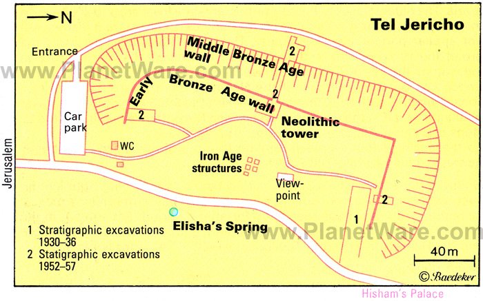 Tel Jericho - Floor plan map