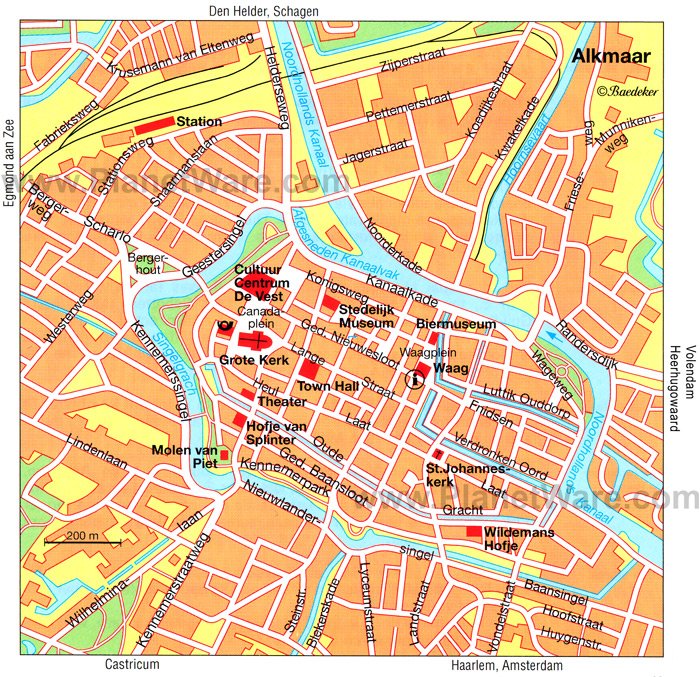 Alkmaar Map - Tourist Attractions