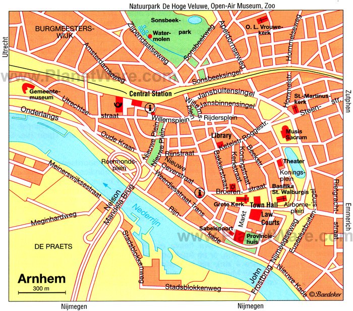 Arnhem Map - Tourist Attractions