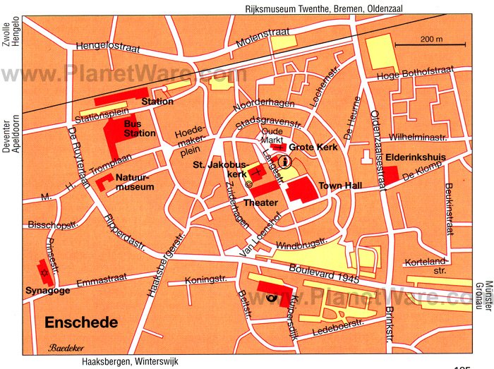 Enschede Map - Tourist Attractions