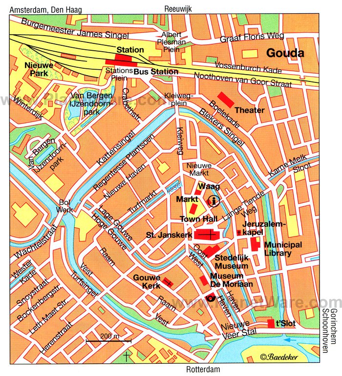 Gouda Map - Tourist Attractions