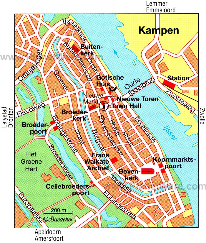 Kampen Map - Tourist Attractions