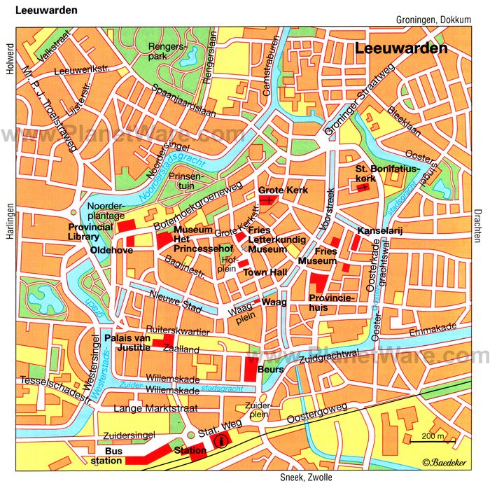 Leeuwarden Map - Tourist Attractions