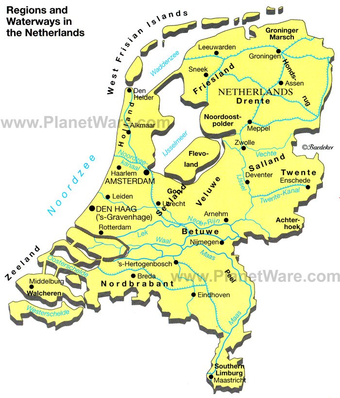 Map Of Holland. in the Netherlands Map