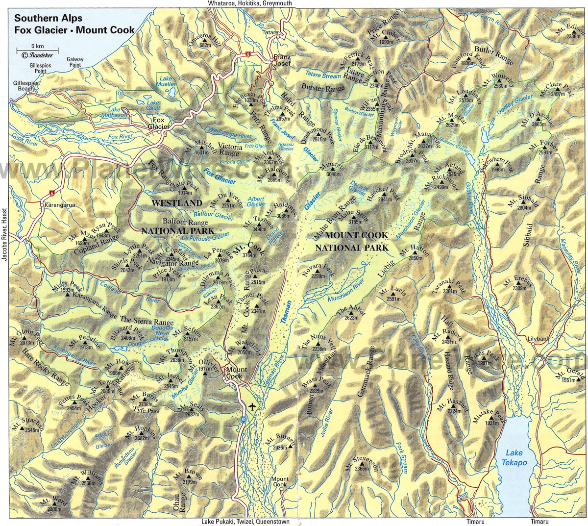 Alp Mountains Map