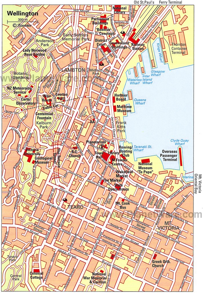 wellington harbour map