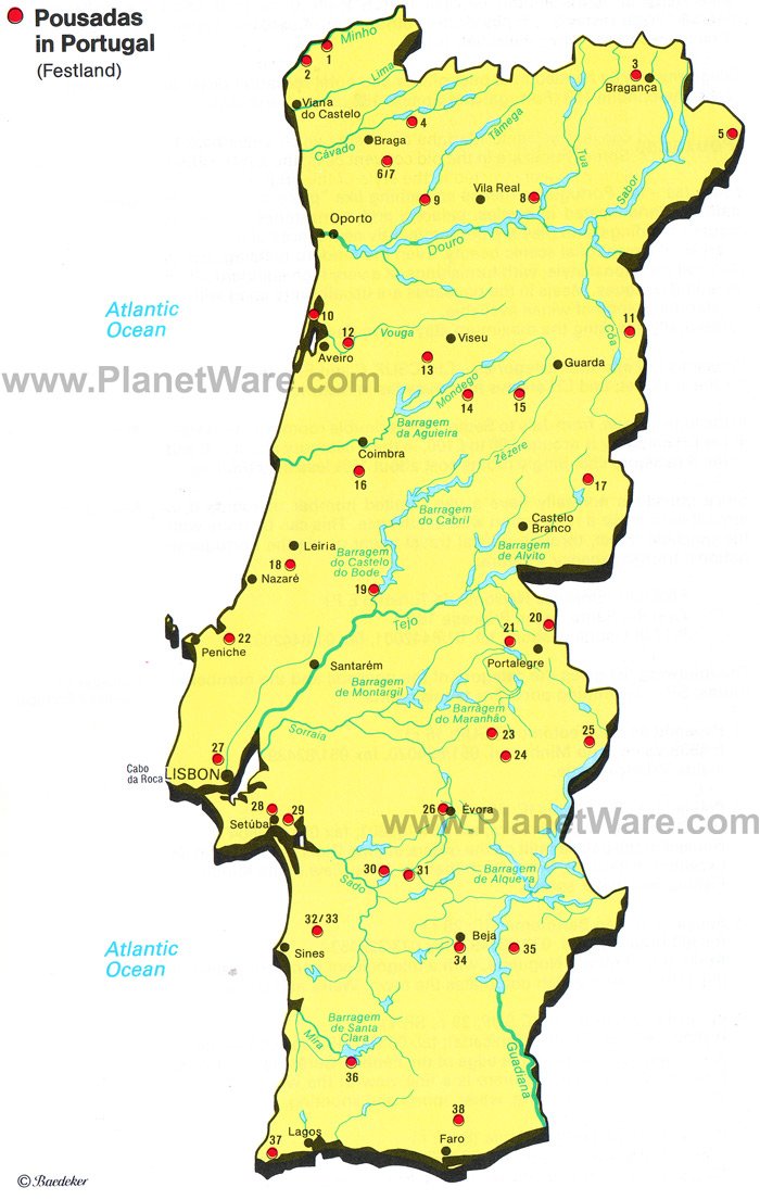 Map of Portugal