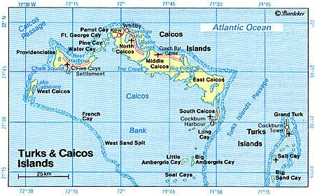 Some attractions within Turks & Caicos Islands Map: