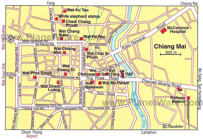 Resultado de imagen de chiang mai map