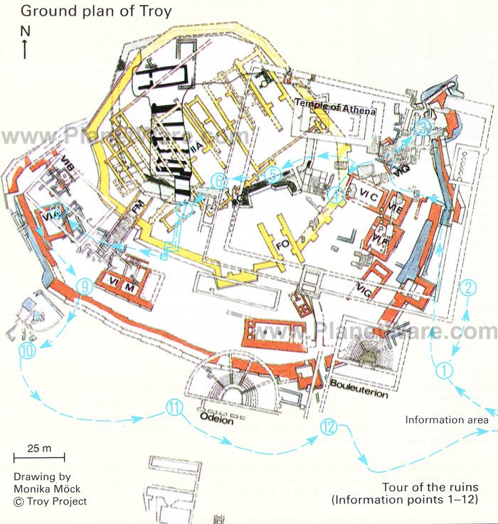 Troy Turkey Map