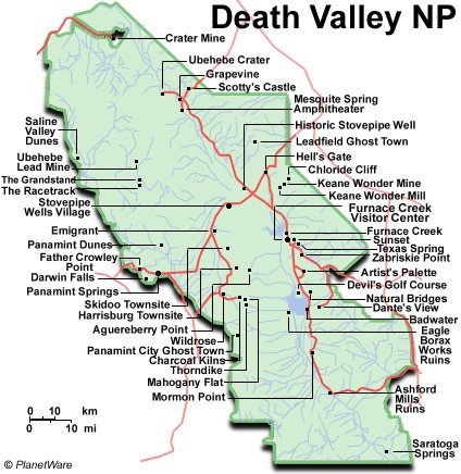 yosemite national park map. Valley National Park Map: