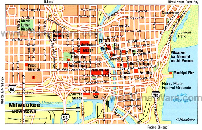 Us Map Milwaukee