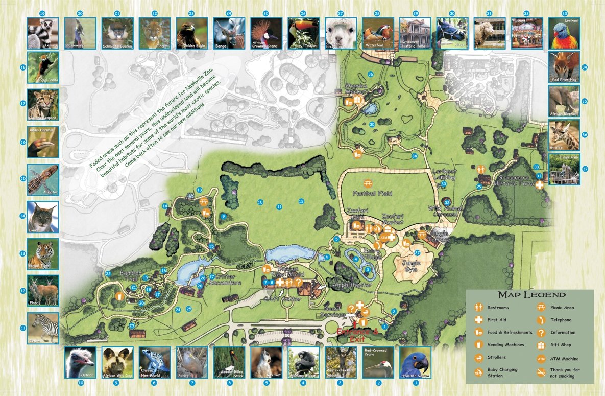 a zoo map